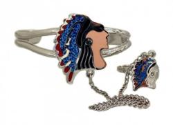 Red Indian Bracelet With Ring