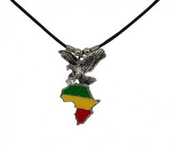 Necklace Eagle With Africa Pendant