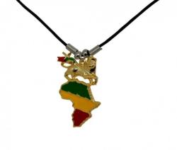 Necklace Africa With Lion Pendant