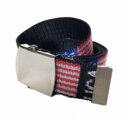Canvas Kindergürtel USA Schwarz