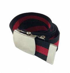 Canvas Kindergürtel Schwarz & Rot