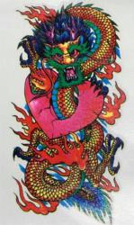 Temporäres Tattoo Drache