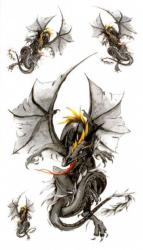 Tattoo Aufkleber Drache