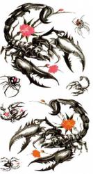 Tattoo Aufkleber Skorpion