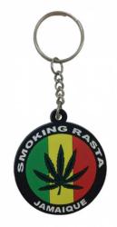 Smoking Rasta Schwarz Schlüsselanhänger