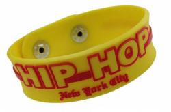 Gummiarmband Gelb Hip Hop
