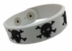 Gummiarmband Totenkopf
