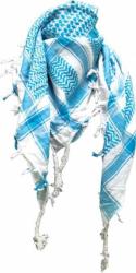Shemagh Scarf White Turquoise