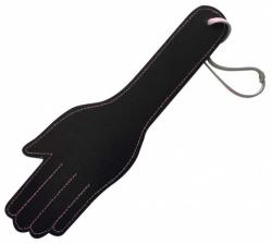 Wende-paddelpeitsche In Handform Schwarz & Lila