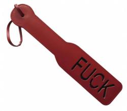 Leder Paddel Peitsche Fuck In Rot
