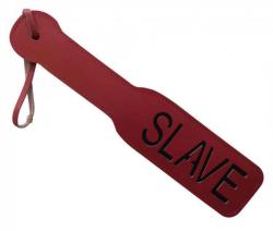 Leder Paddel Peitsche Slave In Rot