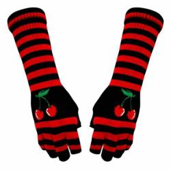 Armstulpen Handschuhe Rote Kirschen