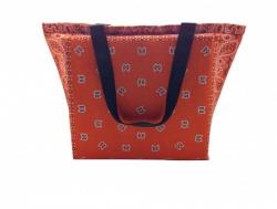 Paisley Shopper Tasche Orange