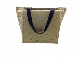 Beige Paisley Büchertasche