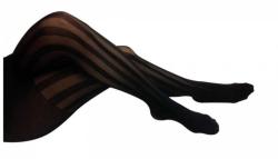 Strumpfhose Schwarzen Linien