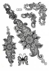 Temporary Tattoo Black
