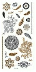 Gold And Silver Metallic Tattoo
