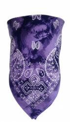Biker Bandana Violettes Batik Paisley