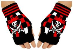 Fingerlose Handschuhe Piraten Totenkopf