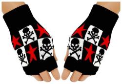 Fingerlose Handschuhe Totenköpfe Sterne für Teens
