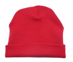 Roter Beanie