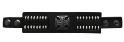 Lederarmband Eisernes Kreuz Schwarz
