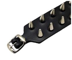 Nietenarmband 2-reihig Spike Nieten