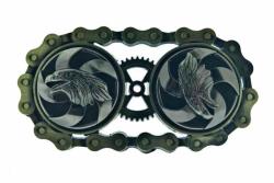 Rotierende Western Gürtelschnalle Steampunk Adler