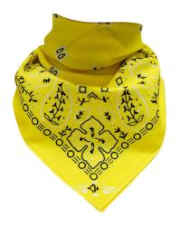 XL Bandana Scarf Paisley Yellow