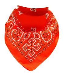XL Bandana Scarf Paisley Orange
