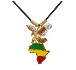 Necklace Eagle And Africa Pendant
