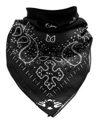 XL Bandana Scarf Paisley Black