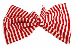 Red Striped Seamless Multifunctional Scarf