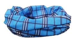 Multifunctional Scarf Blue Checkered