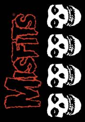 Misfits Skulls Posterfahne