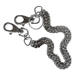 Bondage Metal Chain 2-Row Carabiner Snap Hooks