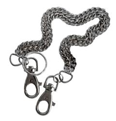 Long BDSM Metal Chain 2-Row Carabiner Snap Hooks