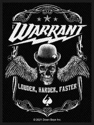 Aufnäher Warrant Louder Harder Faster Patch