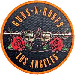 Gestickter Aufnäher Guns N’ Roses Los Angeles Orange Aufbügel Patch