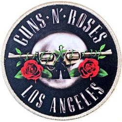 Gestickter Aufnäher Guns N’ Roses Los Angeles Silver Aufbügel Patch