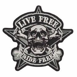 Live Free Ride Free Aufnäher