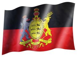 Königreich Württemberg Flagge