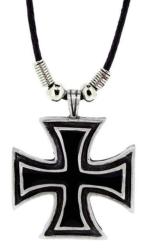 Iron Cross Pendant Gothic Necklace