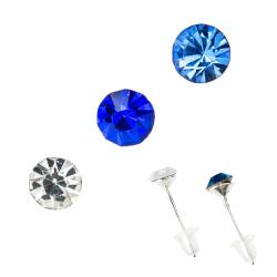 Strassstein Ohrstecker Set
