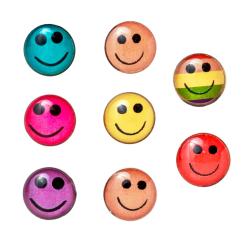 8er Set Ohrstecker Smiley