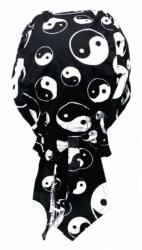 Biker Bandana Cap Schwarz Yin Yang