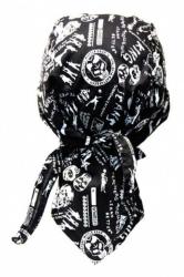 Biker Bandana Cap Totenkopf Typographie