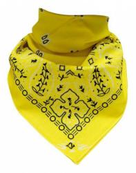 Trendy Biker Bandana Paisley Gelb