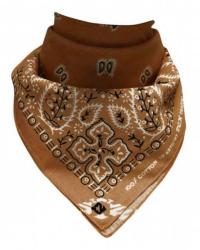 Bandana Halstuch Paisley Karamell