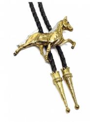 Cowboy Krawatte Goldenes Pferd